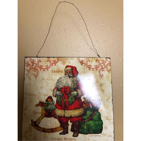 Retro Christmas Advent Calendar – Santa Claus Wall Décor, Countdown to Dec 25 - Picture 4 of 8